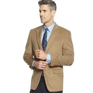 Lauren Ralph Lauren For Macy’s Men's Camel Beige Corduroy Blazer In Size 42R